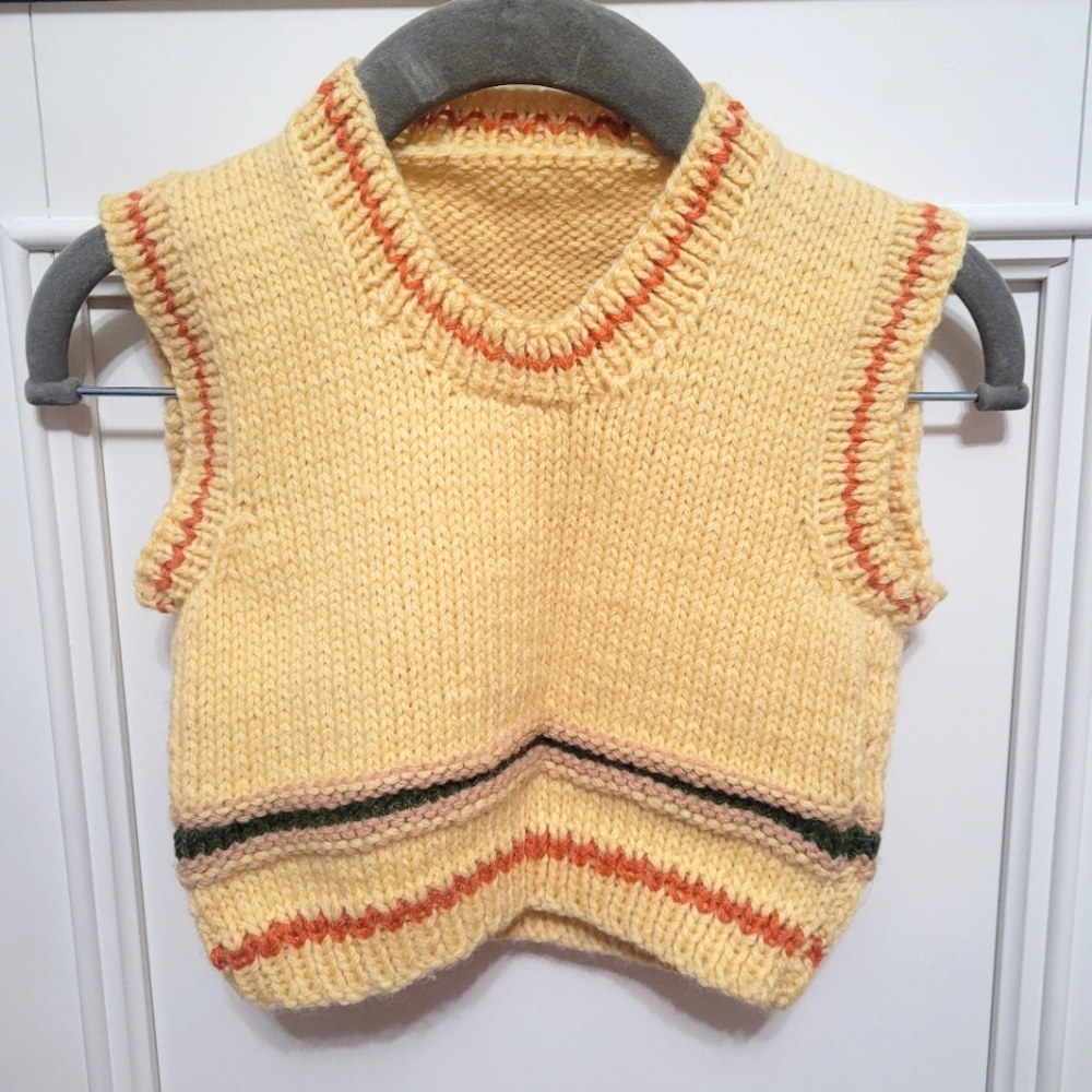 $ 💥3/$24 Handmade 100% Wool Sweater‎ Vest